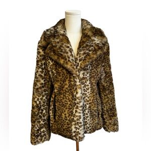 Via Spiga faux leopard jacket. Size S